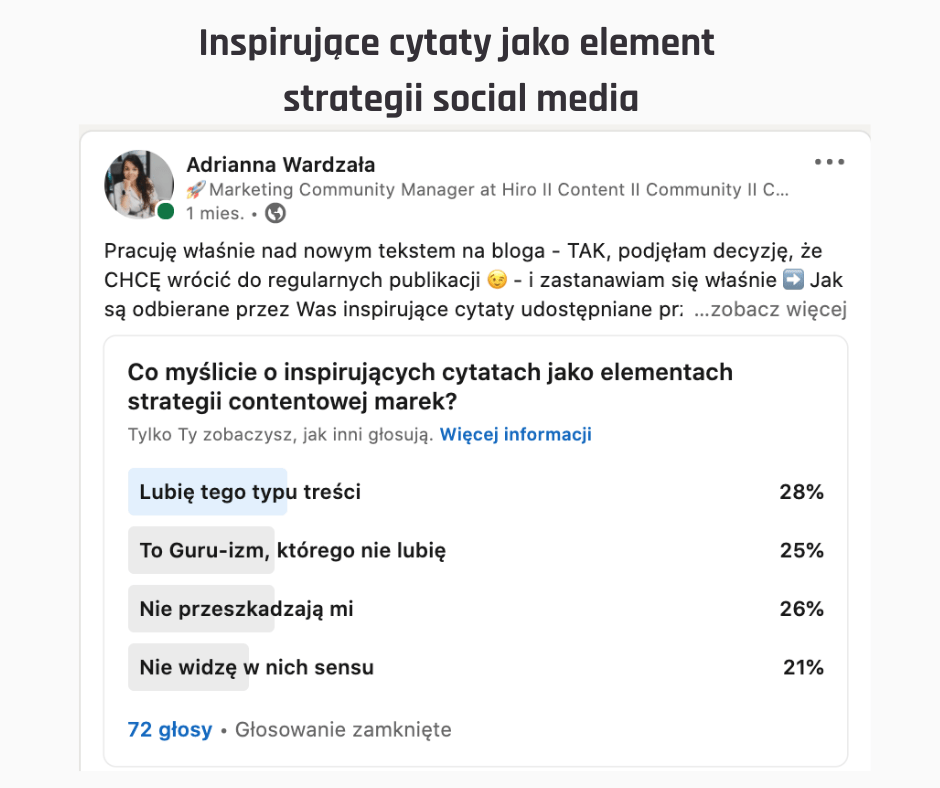 inspirujące cytaty w social mediach
